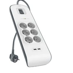 Grosses soldes ✨ Belkin SurgeMaster 6OT 650J 2M 2 USB-2.4 SHARED ????